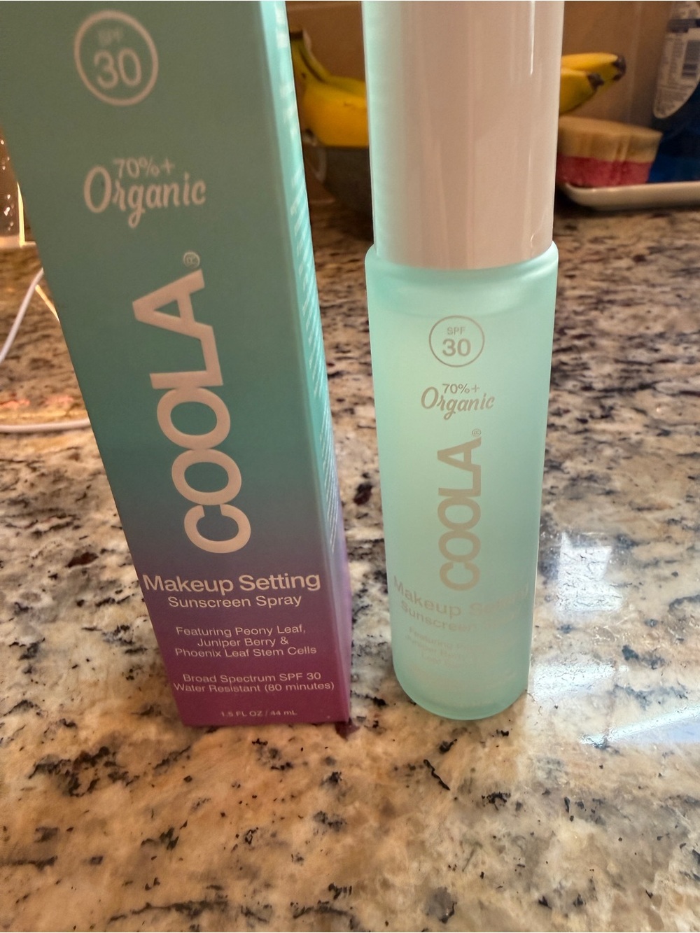 NIB- COOLA Makeup Setting Sunscreen Spray SPF 30 - never used